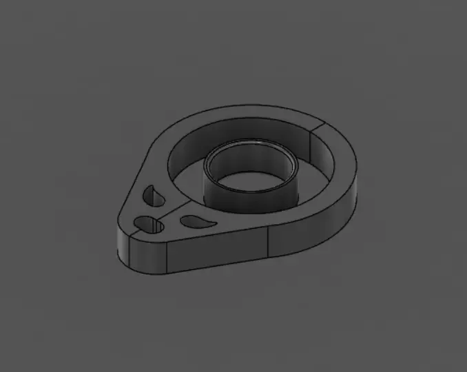 KeyToy part with hole in it 3D print model_0