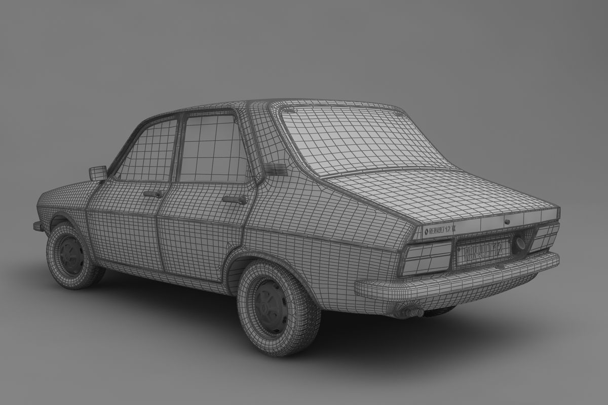 Renault 12 TX 3D model_12