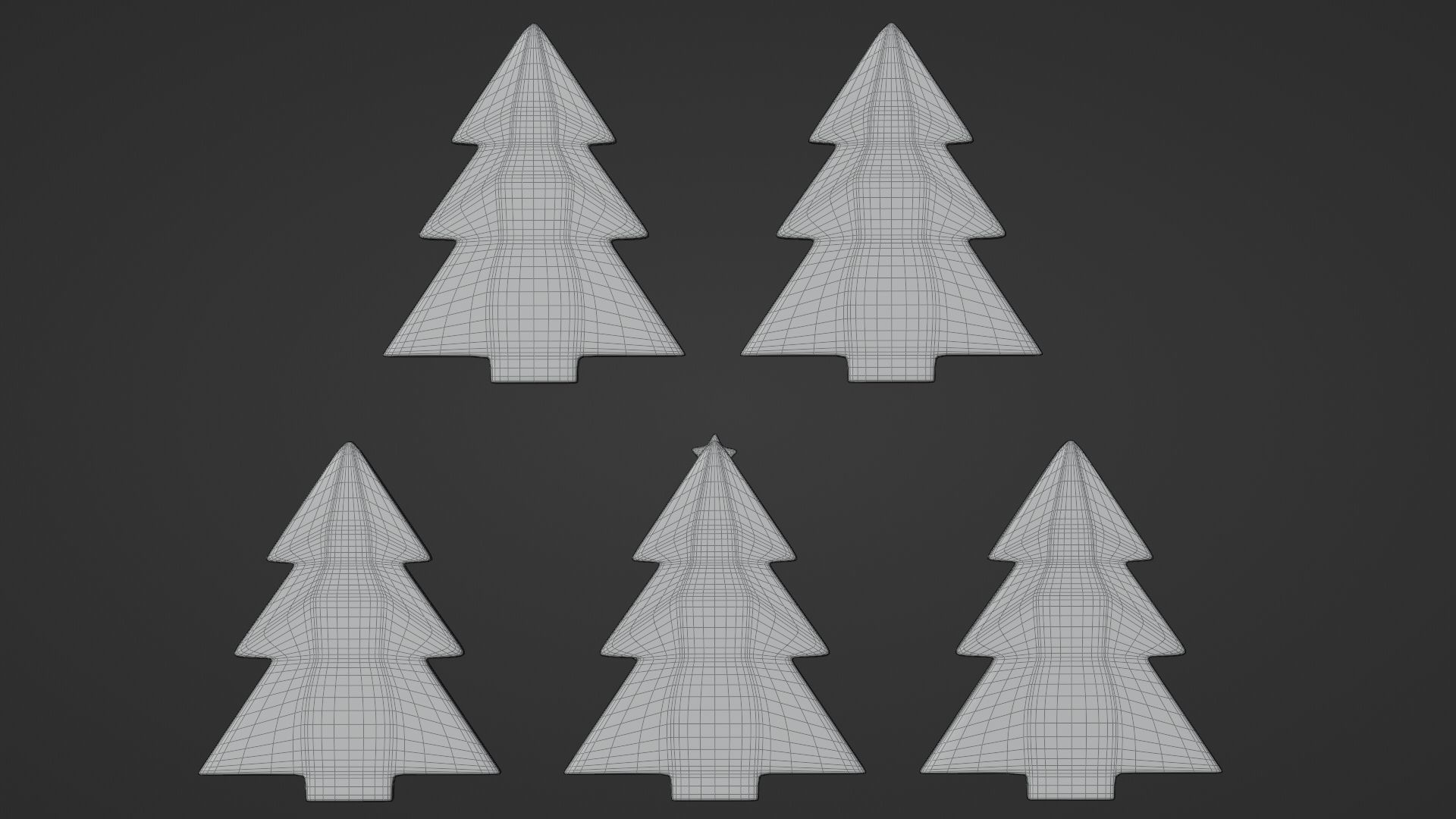 Gingerbread Christmas Cookie 3 - Christmas Tree 3D model_13