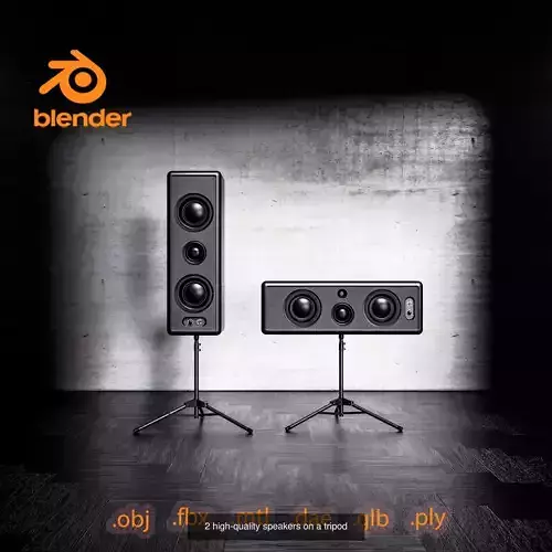 Speakers 3D Model Collection