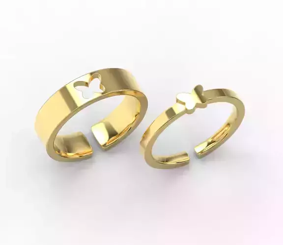 220501 R couple of rings with butterfly