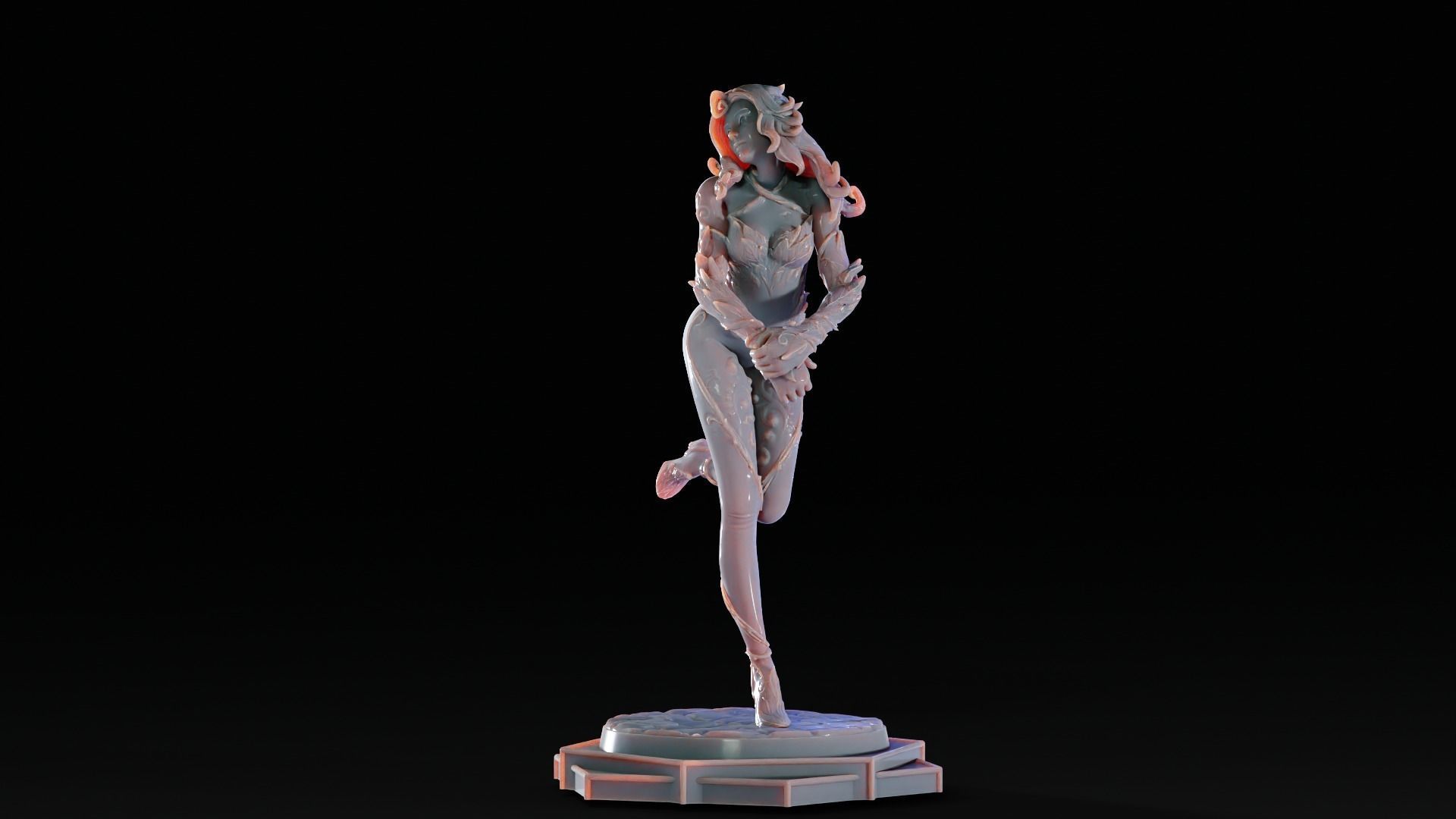 Poison Ivy 3d Print Statue  Pose 002 3D print model_8