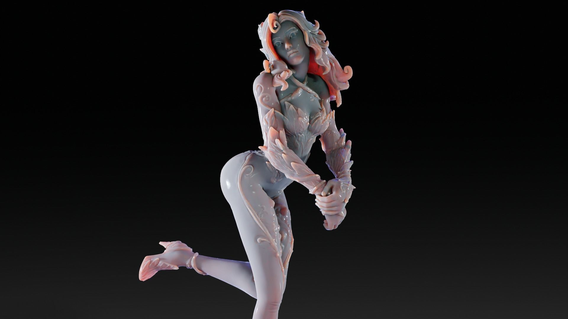 Poison Ivy 3d Print Statue  Pose 002 3D print model_7