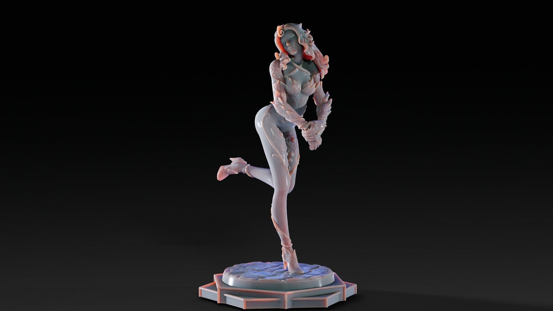 Poison Ivy 3d Print Statue  Pose 002 3D print model_11