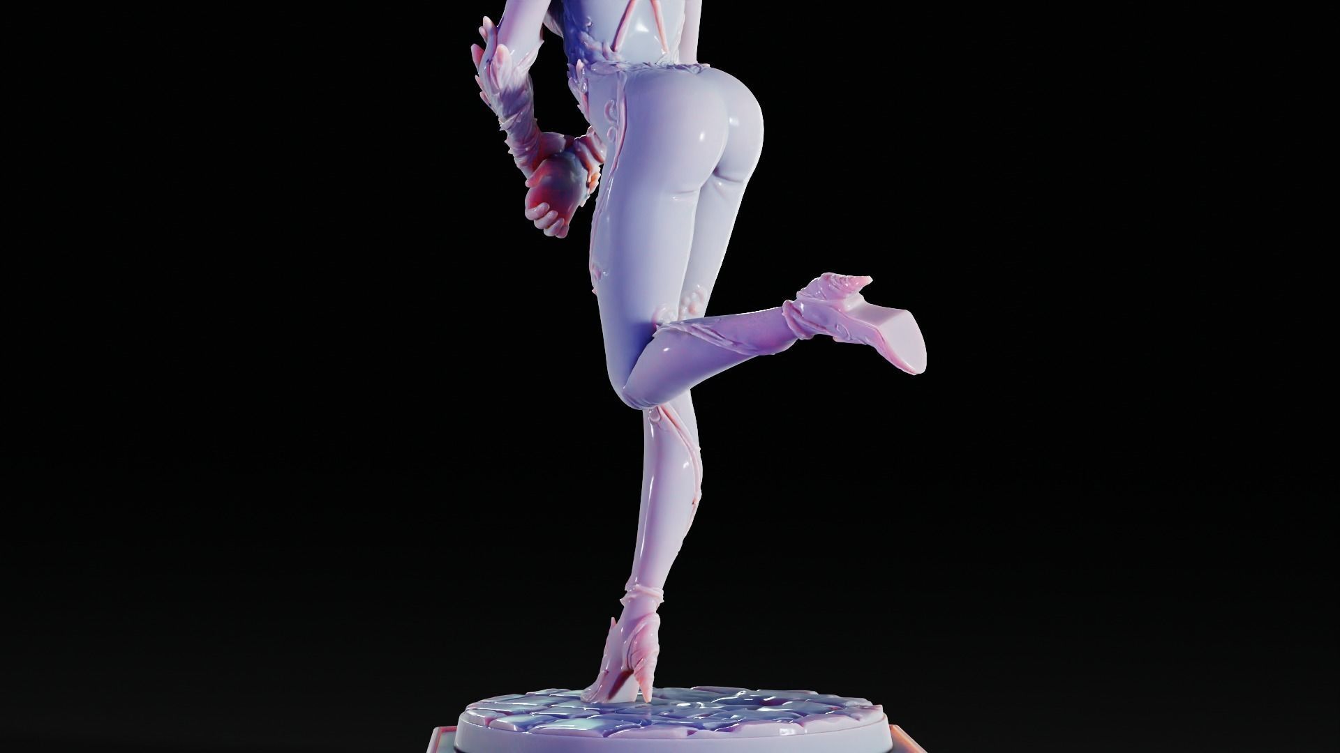 Poison Ivy 3d Print Statue  Pose 002 3D print model_6
