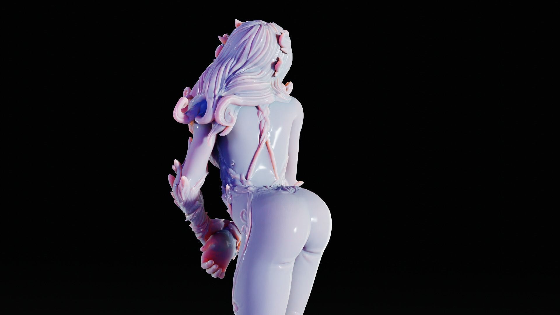 Poison Ivy 3d Print Statue  Pose 002 3D print model_5