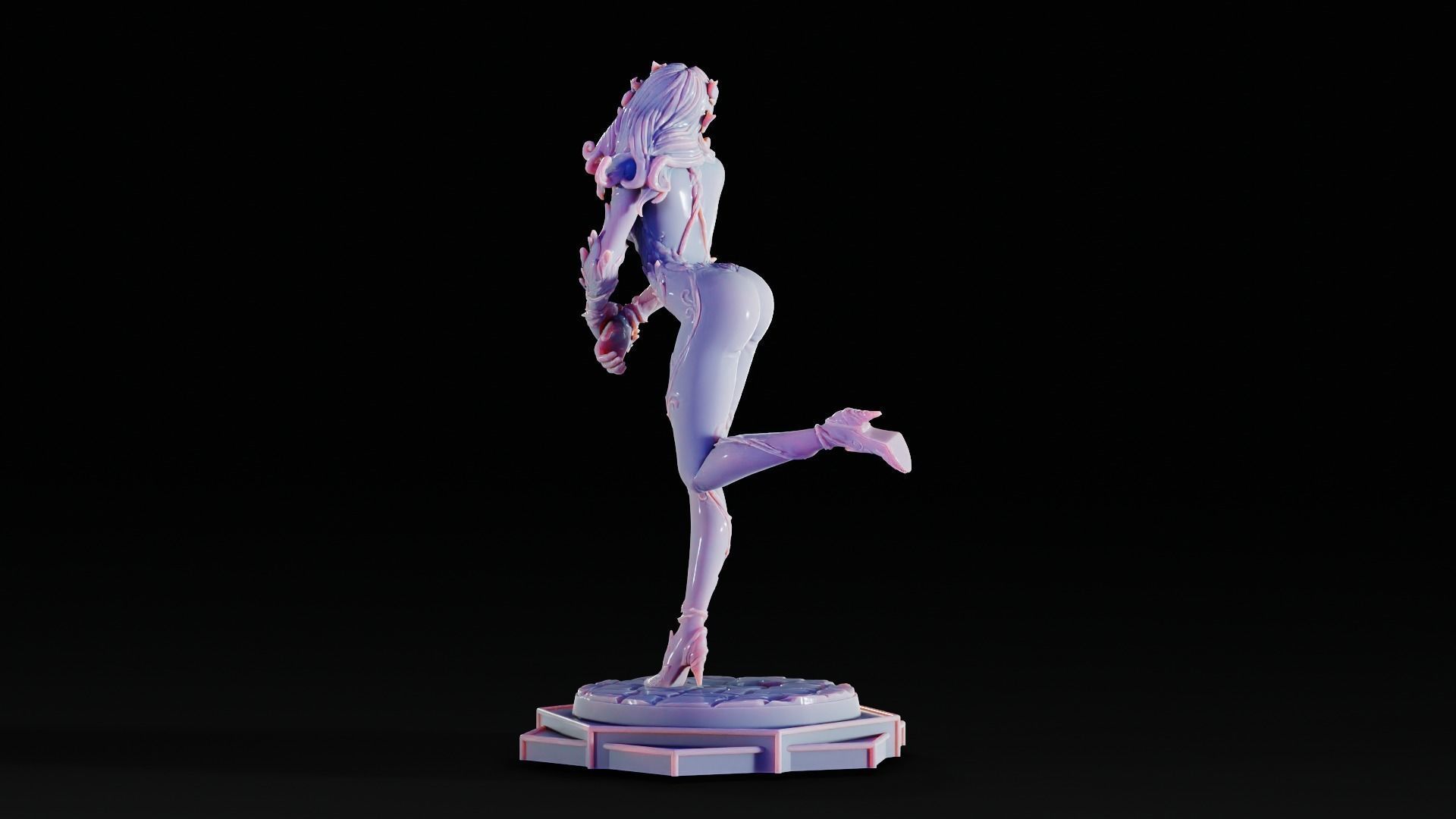 Poison Ivy 3d Print Statue  Pose 002 3D print model_12