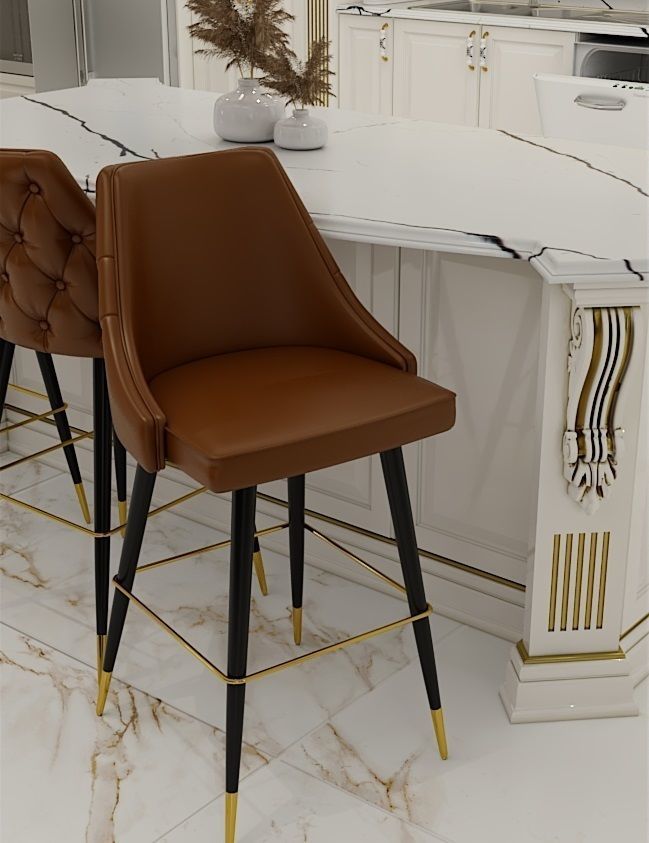 bar chair 3D model_1