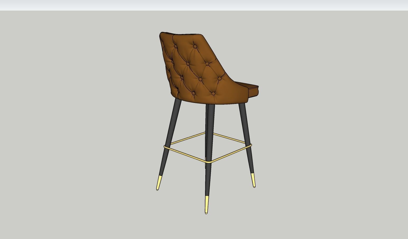 bar chair 3D model_3