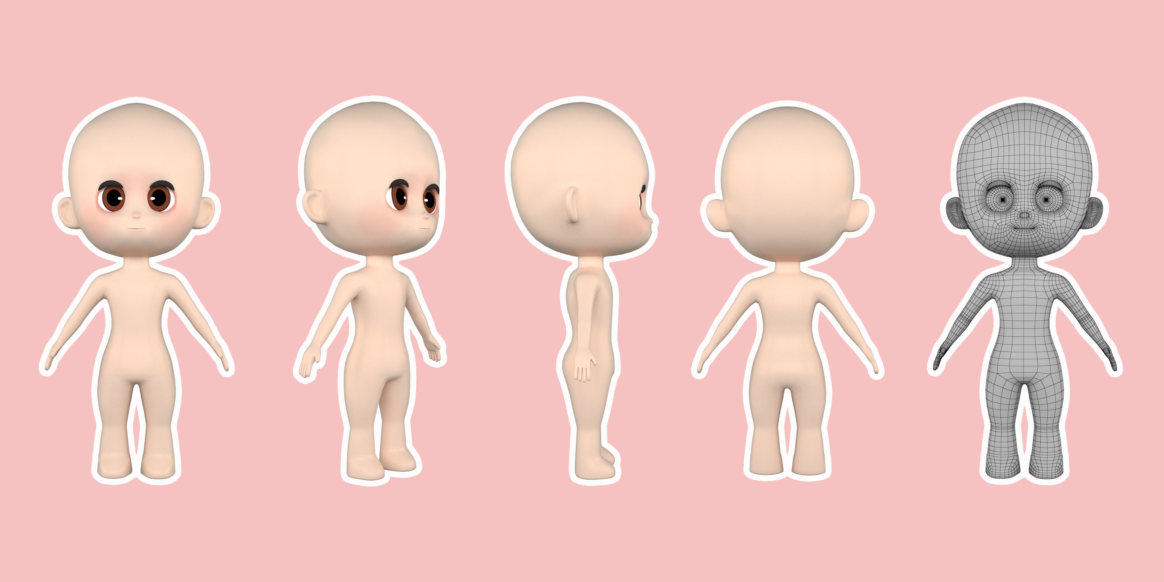Chibi New Model character chibi 3d model 3D model | CGTrader
