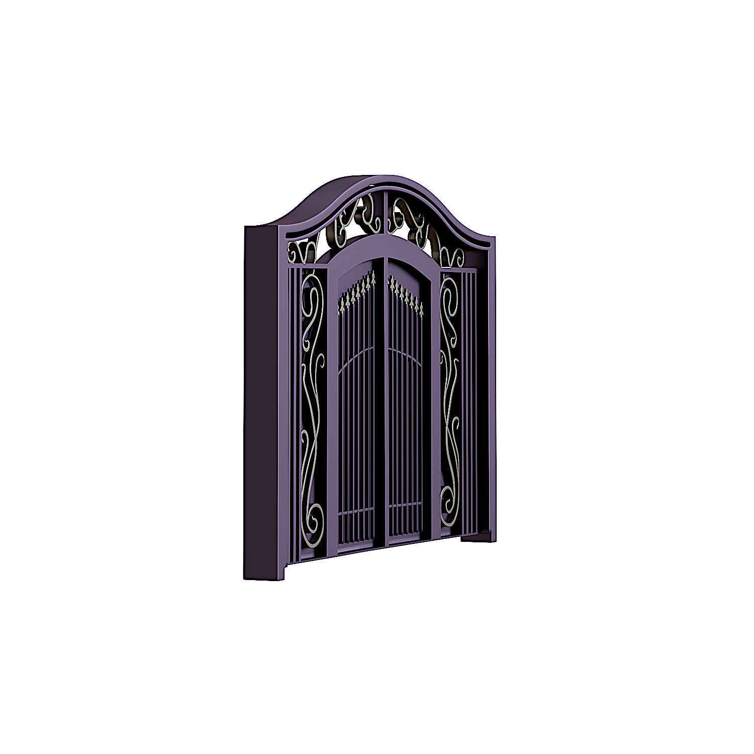 Iron door 3D model_1