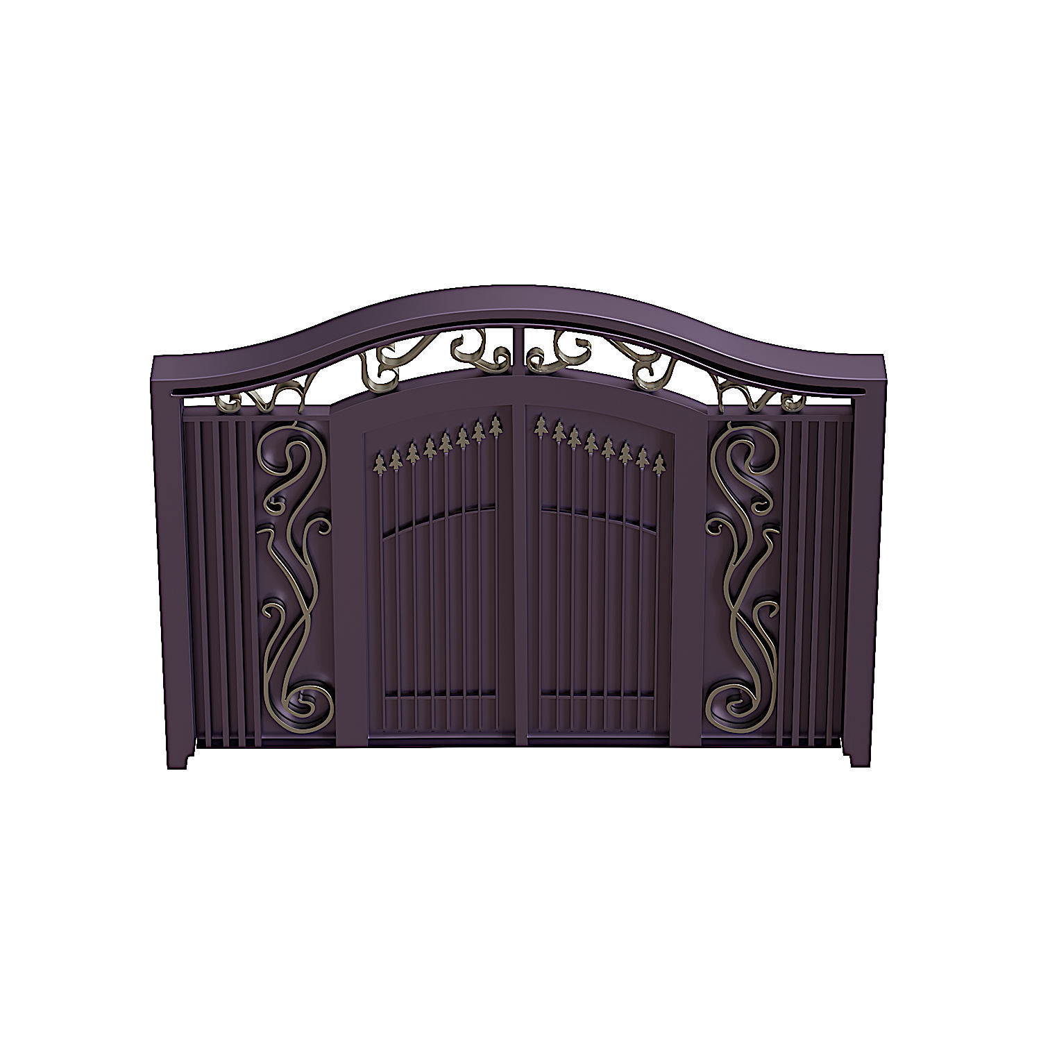 Iron door 3D model_11