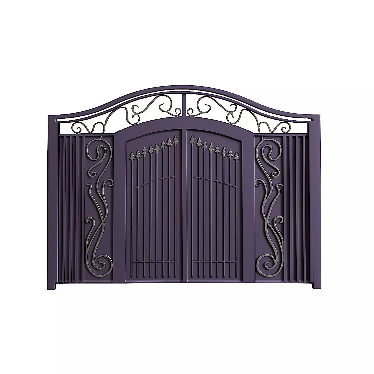 Iron door 3D model_0