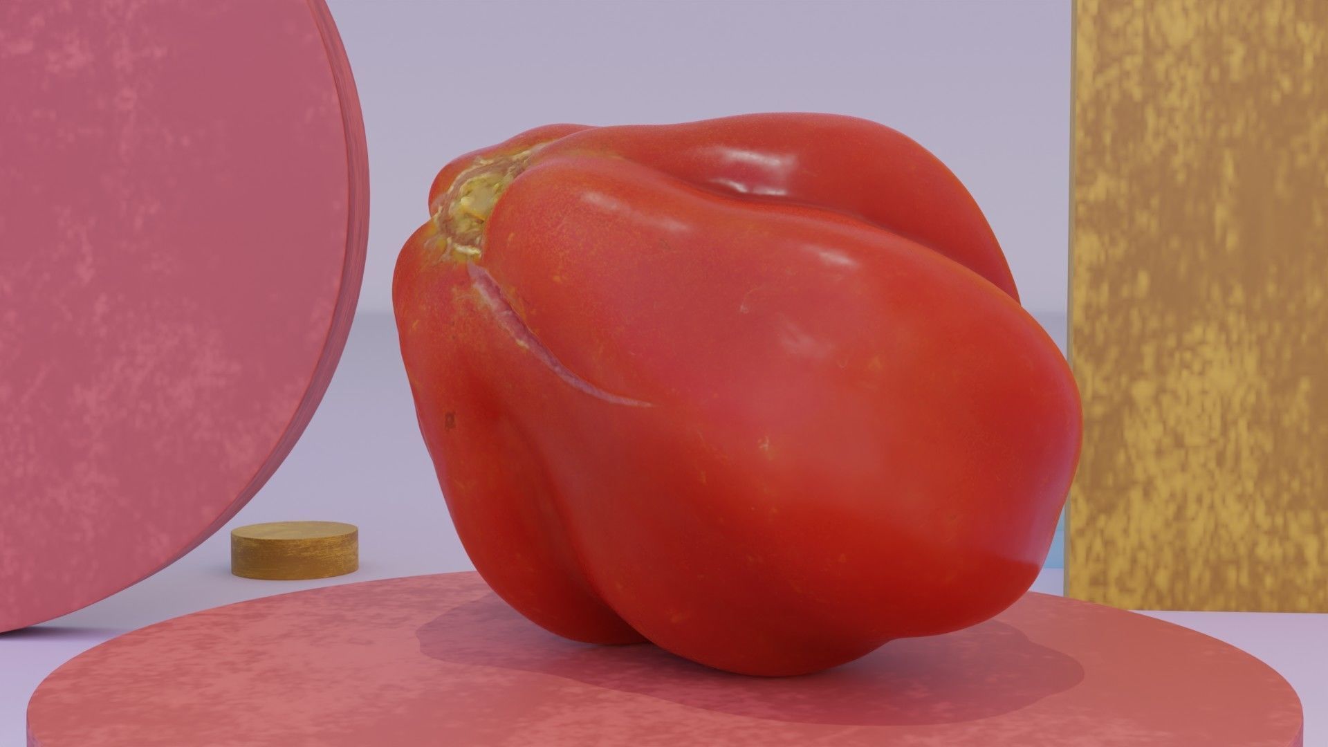 Tomato 08 high-poly 3D model_11