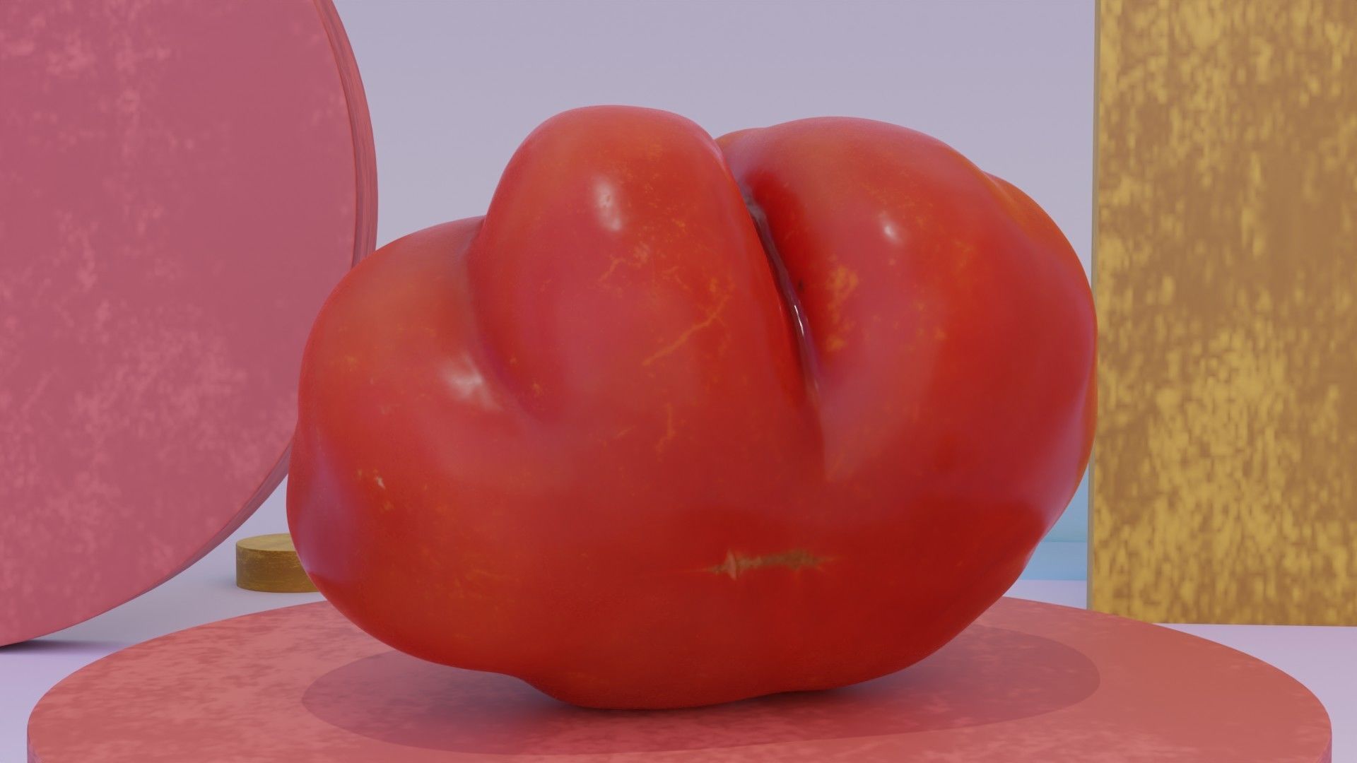 Tomato 08 high-poly 3D model_8
