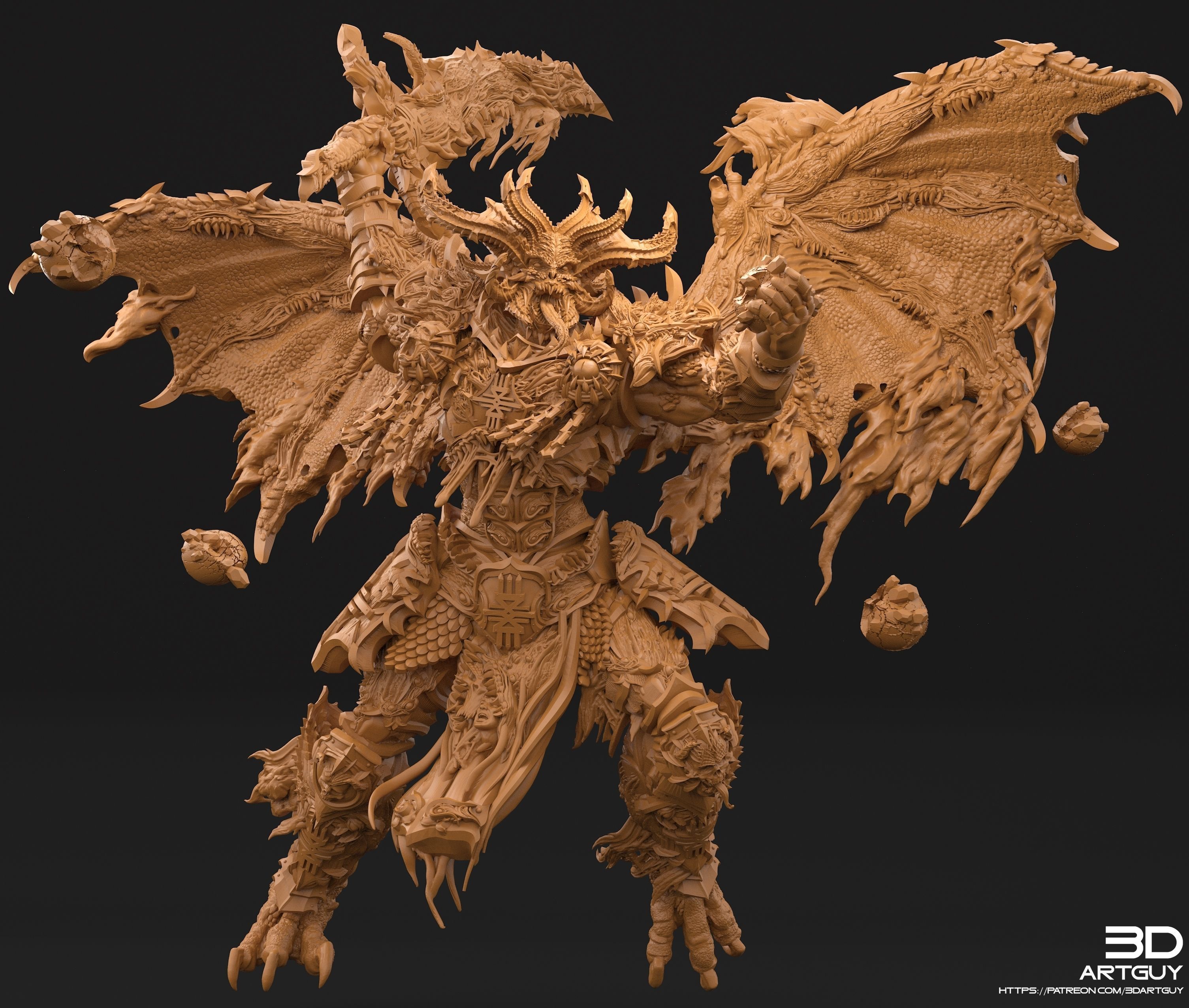 Fantasy Characters Pack May 2022 3D Prints STL File 3D print model_14