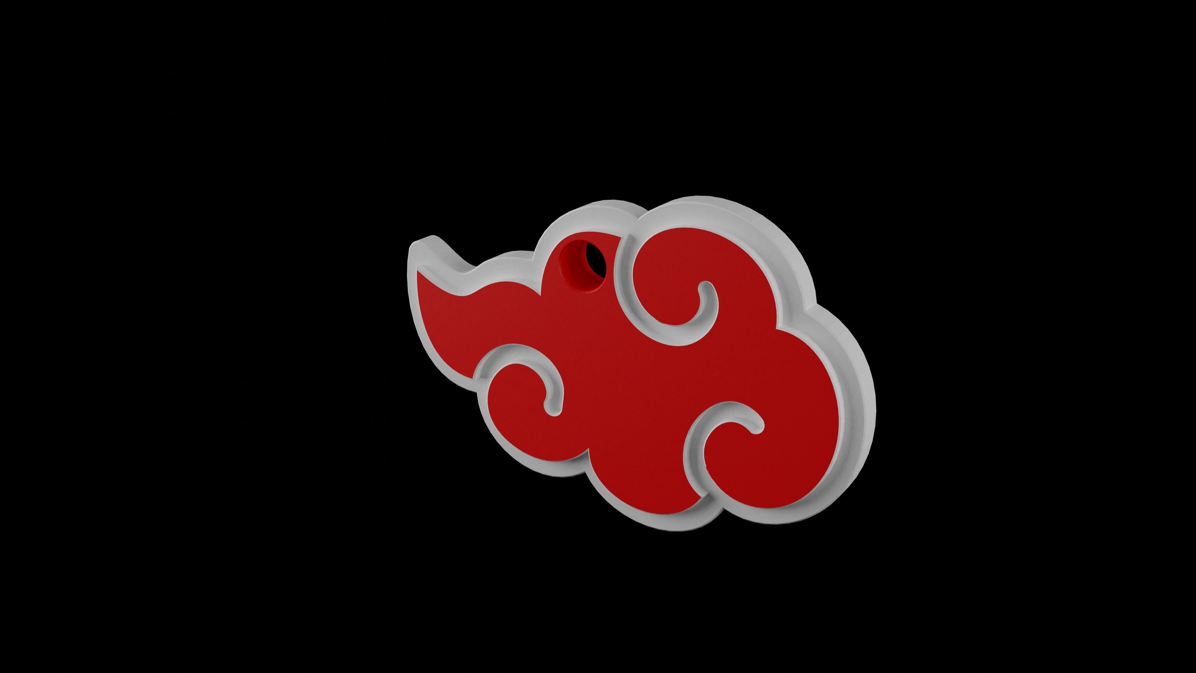 Akatsuki Keychain 3D print model_2