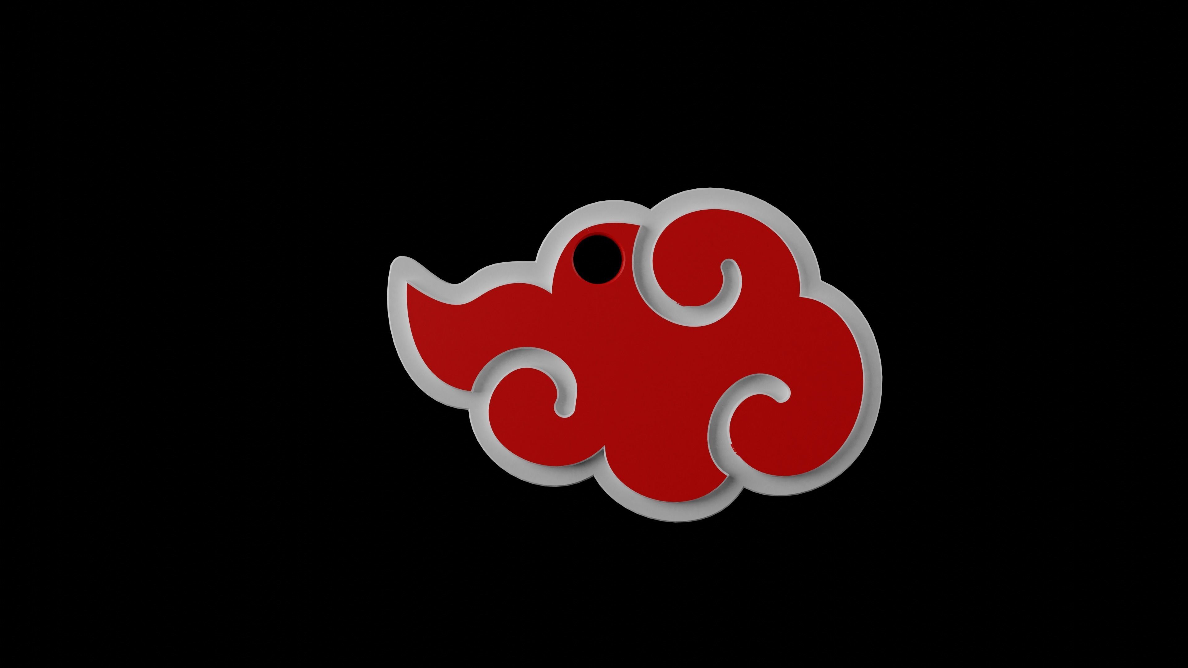 Akatsuki Keychain 3D print model_3