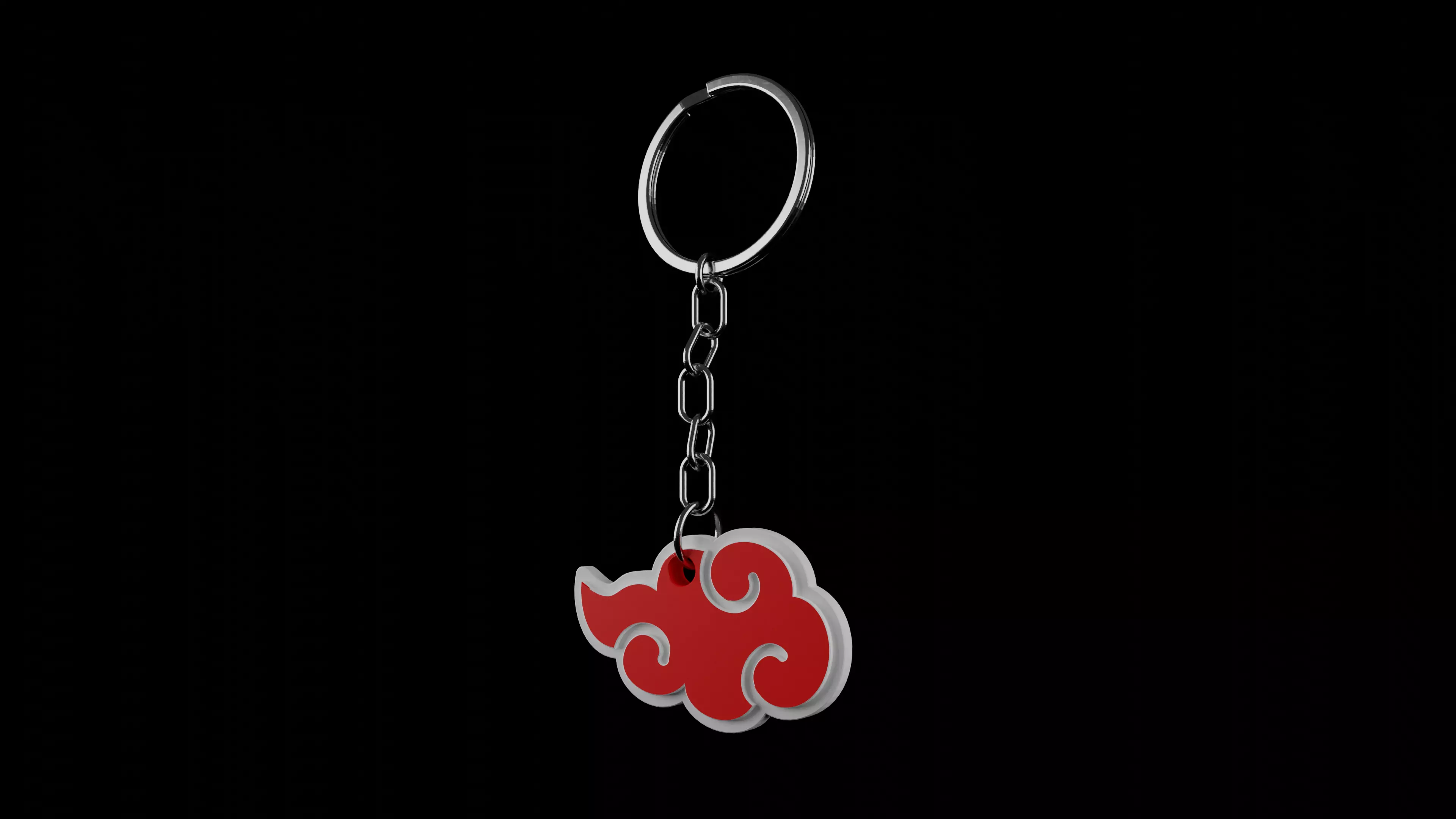 Akatsuki Keychain 3D print model_0