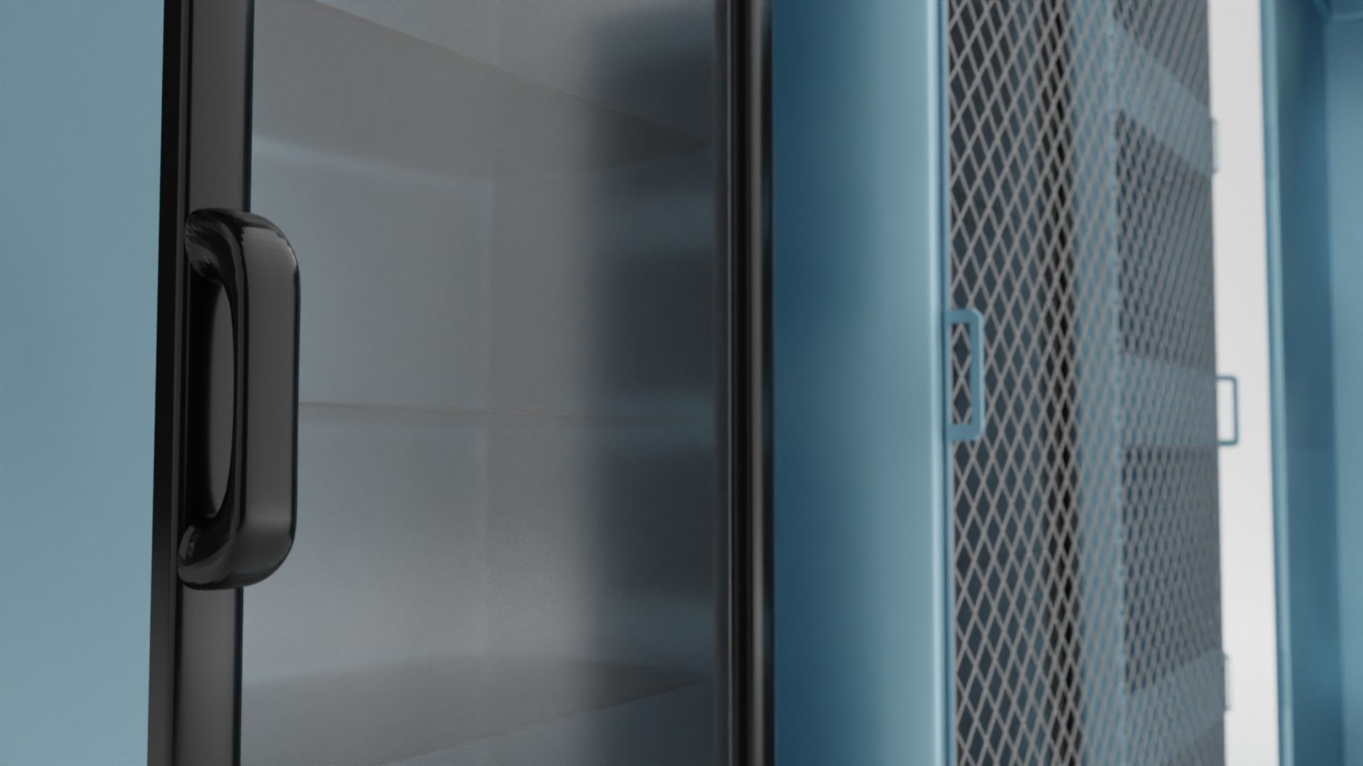 Grocery Fridge and Cage Free 3D model_8