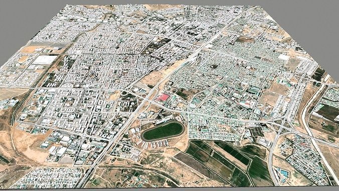 Cityscape Ashgabat Turkmenistan 3D model 4