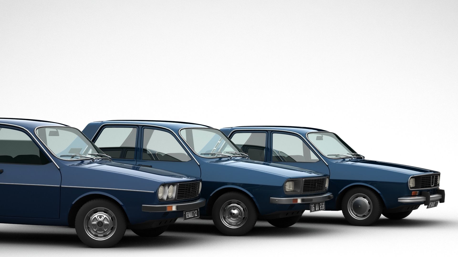 Renault 12 TL - TS - TX Pack 3D model_8