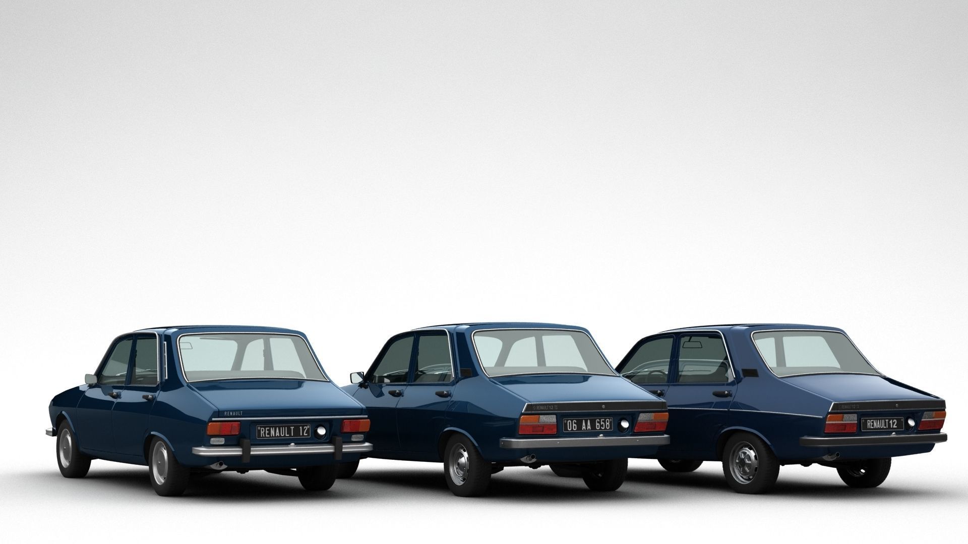 Renault 12 TL - TS - TX Pack 3D model_3