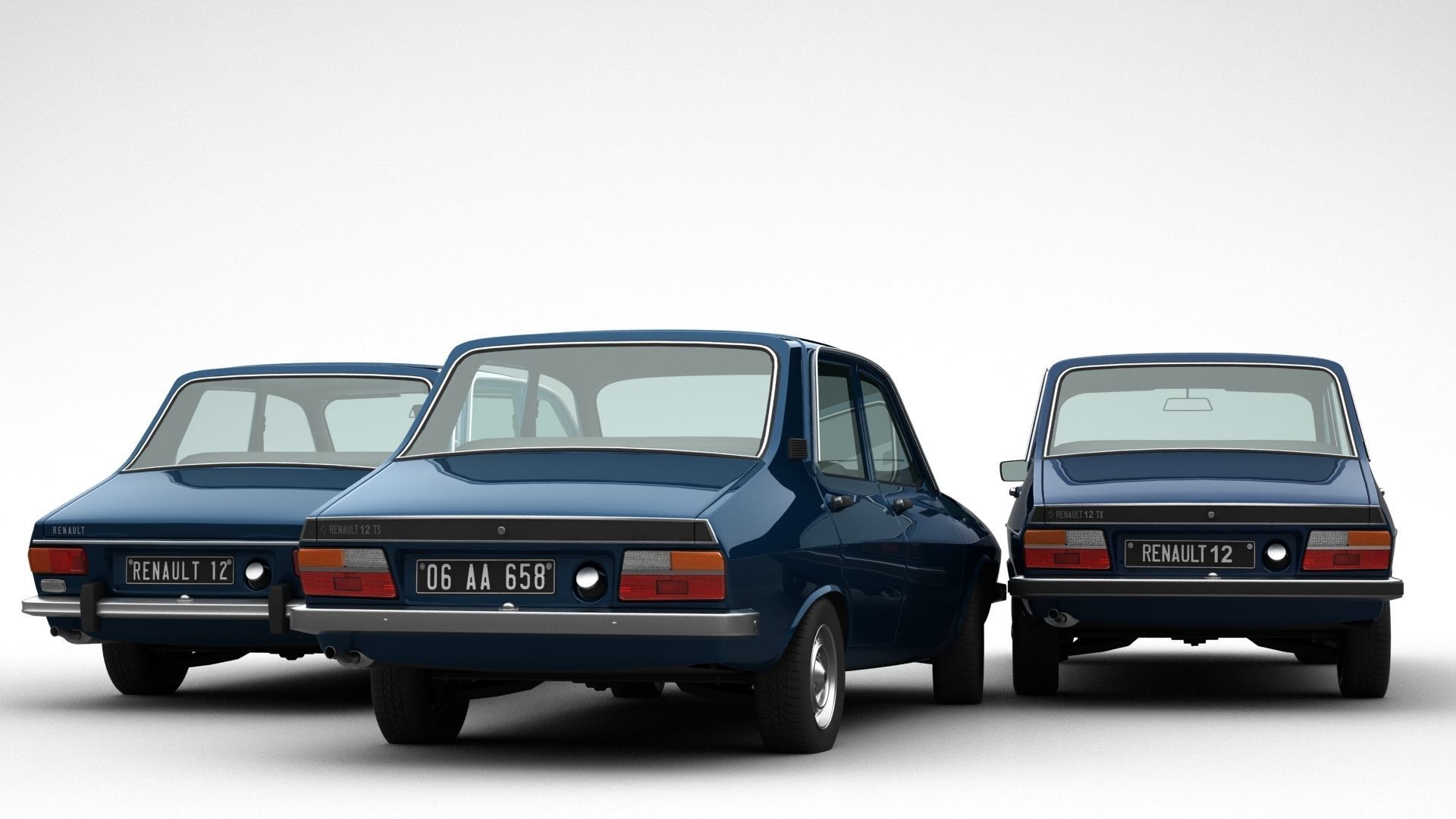 Renault 12 TL - TS - TX Pack 3D model_5