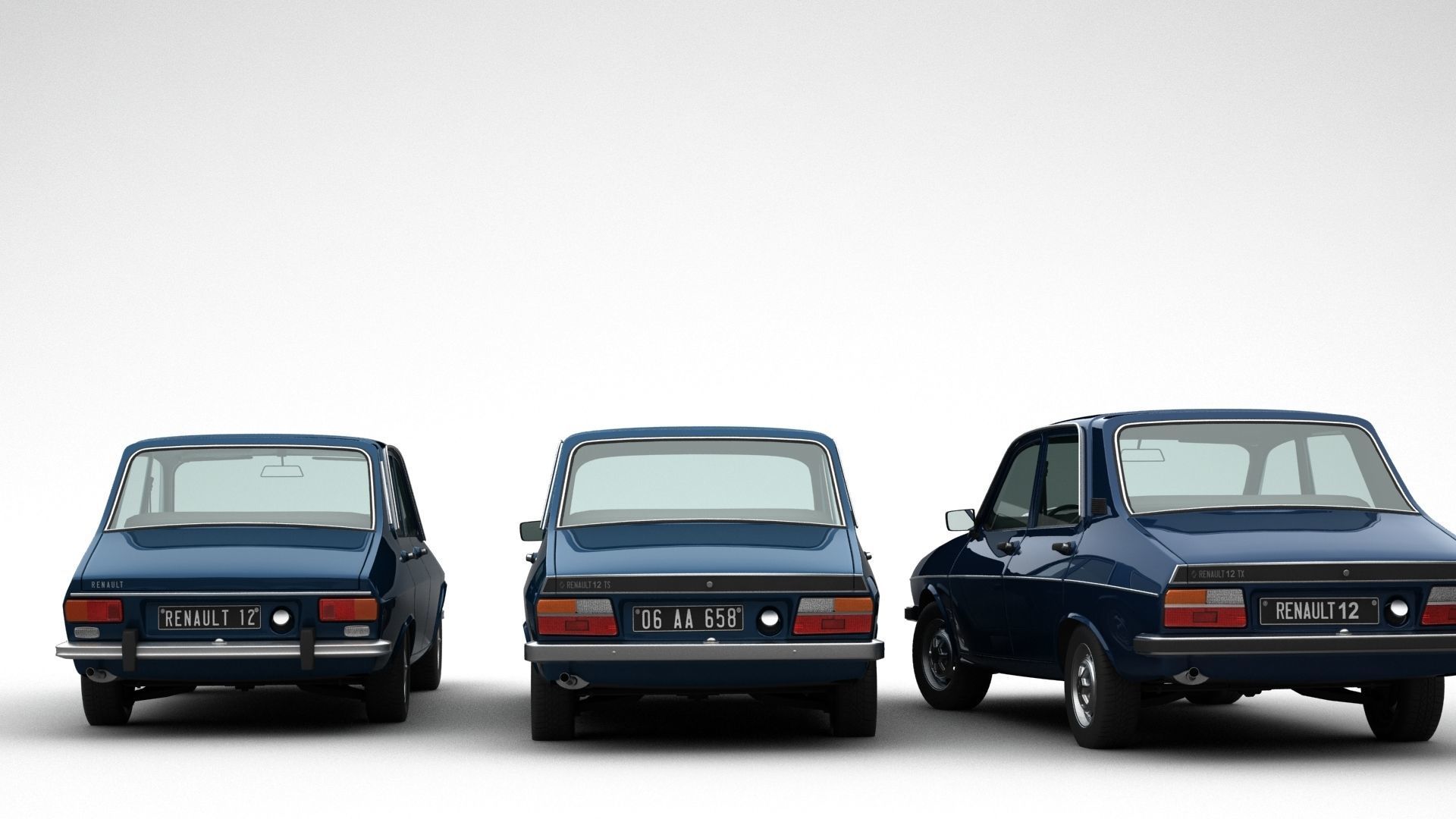 Renault 12 TL - TS - TX Pack 3D model_4