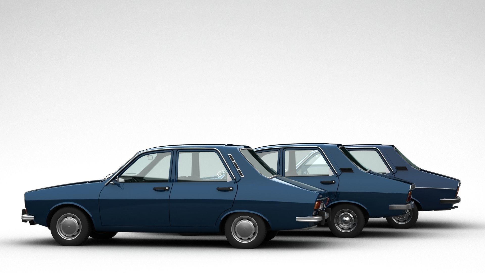 Renault 12 TL - TS - TX Pack 3D model_1