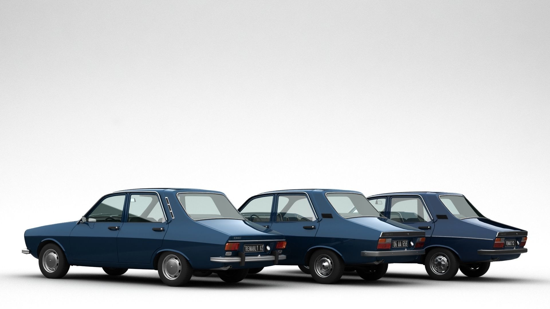 Renault 12 TL - TS - TX Pack 3D model_2