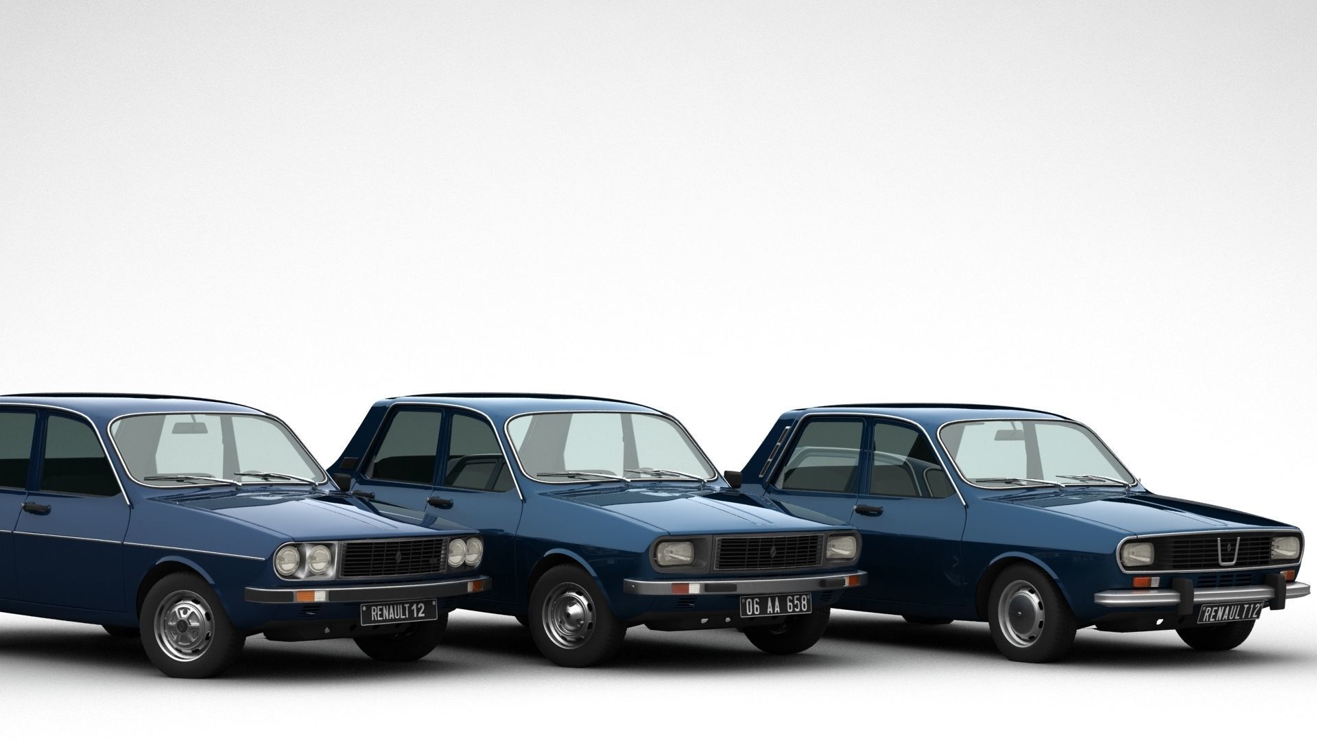 Renault 12 TL - TS - TX Pack 3D model_9
