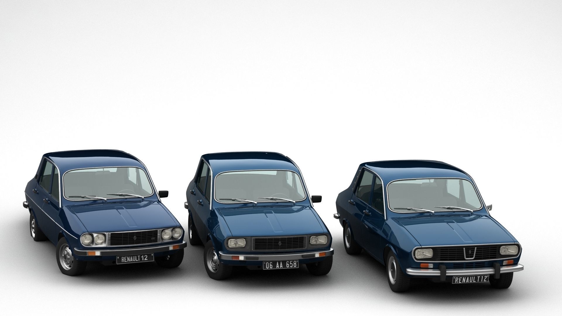 Renault 12 TL - TS - TX Pack 3D model_10
