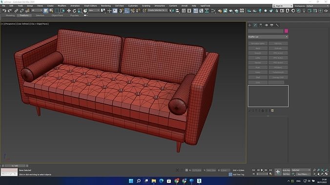 Scott 3 Seater Sofa 3D model 6