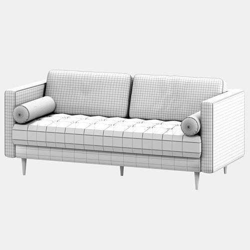 Scott 3 Seater Sofa 3D model 4