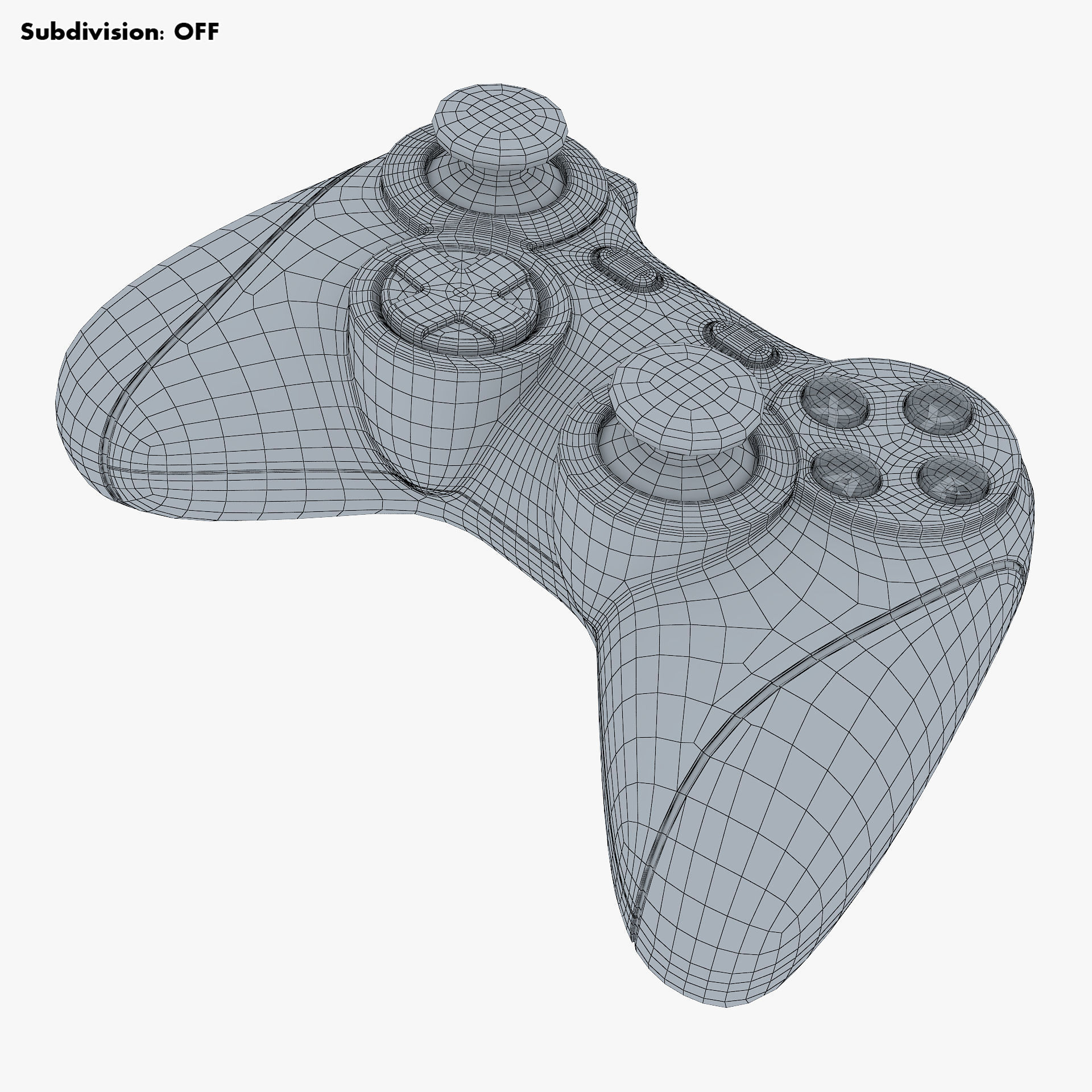 Generic Video Game Controller M 4 3D model_16