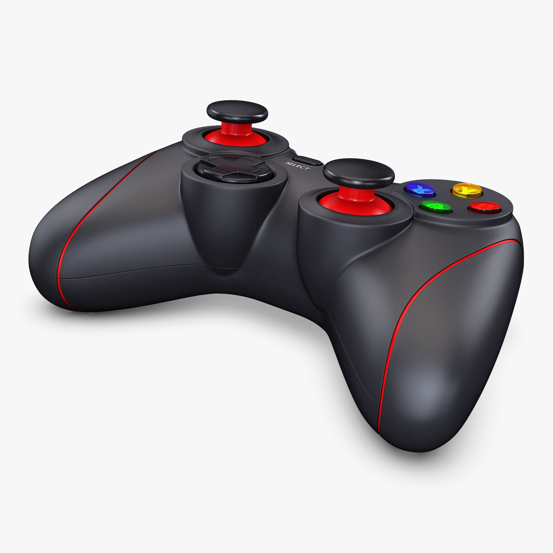 Generic Video Game Controller M 4 3D model_5