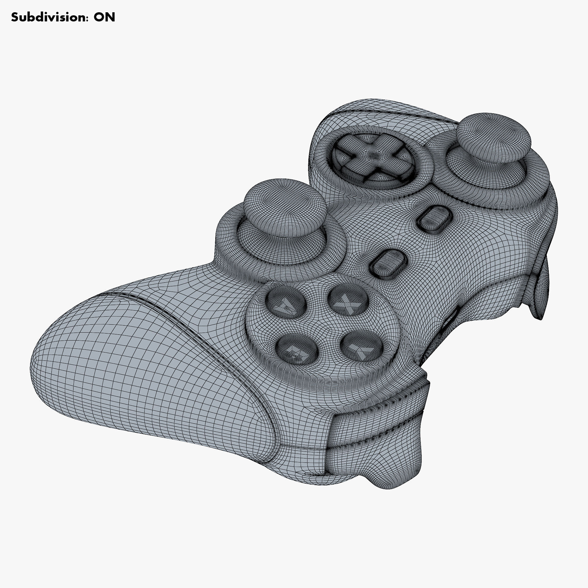 Generic Video Game Controller M 4 3D model_21
