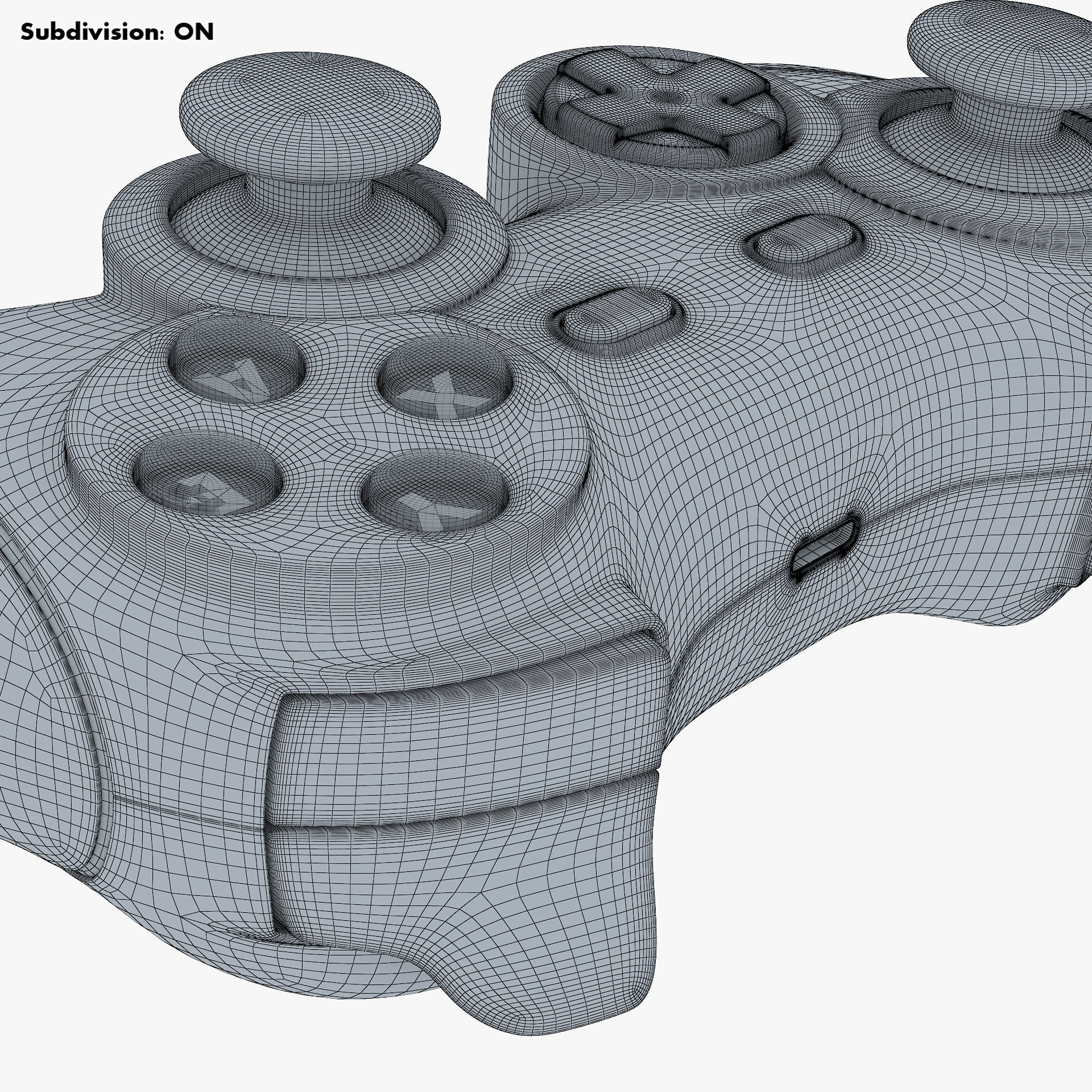 Generic Video Game Controller M 4 3D model_27