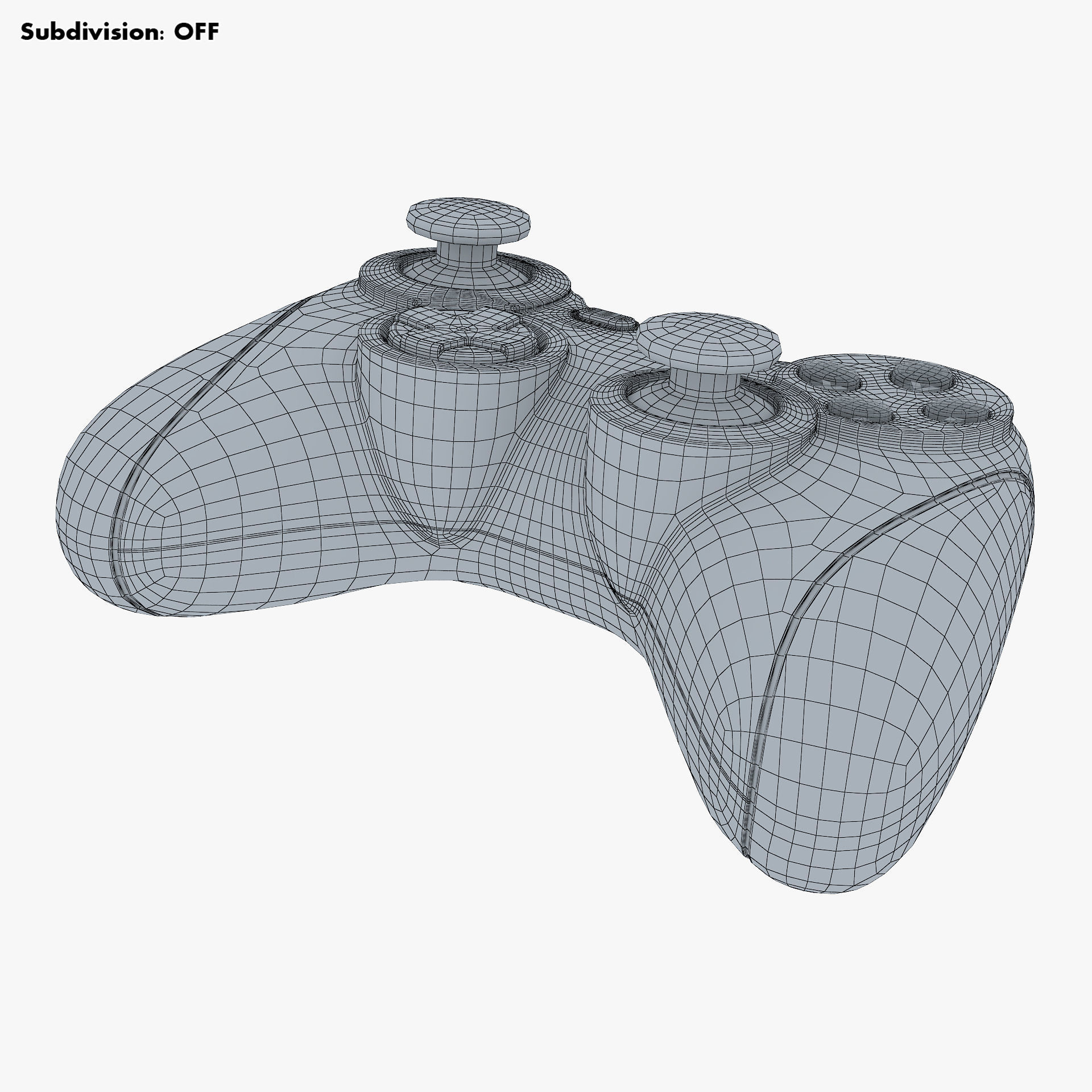 Generic Video Game Controller M 4 3D model_24