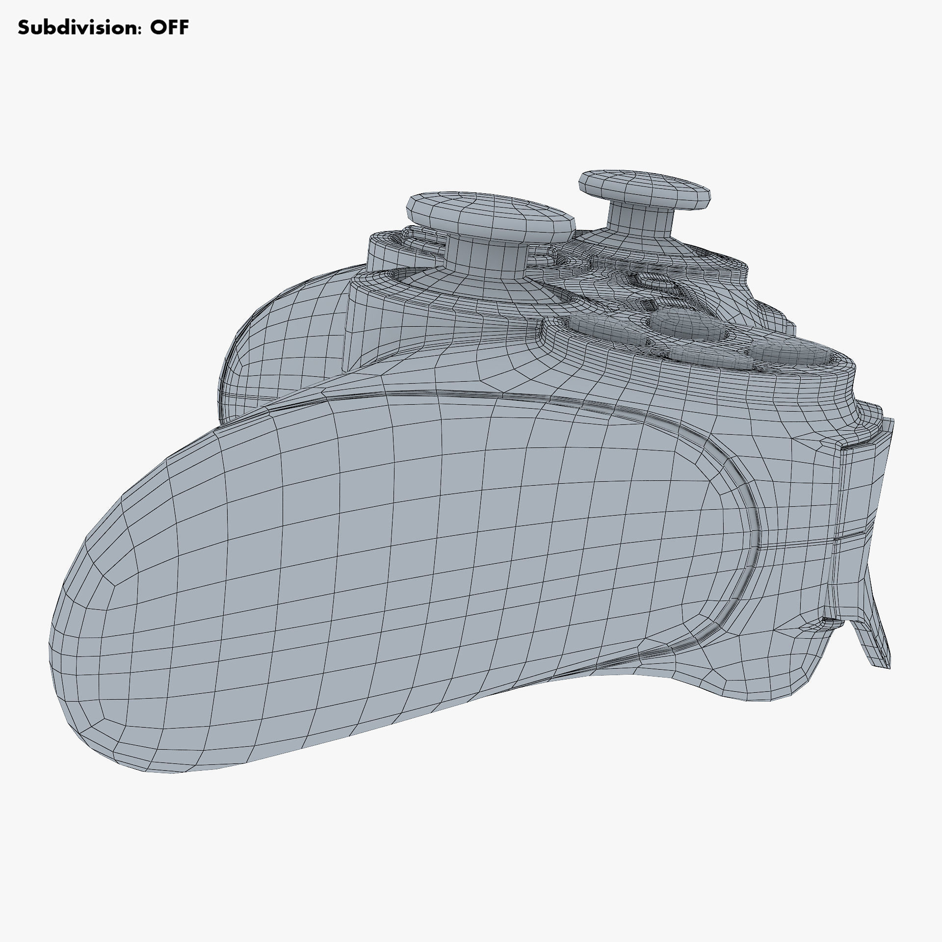 Generic Video Game Controller M 4 3D model_26