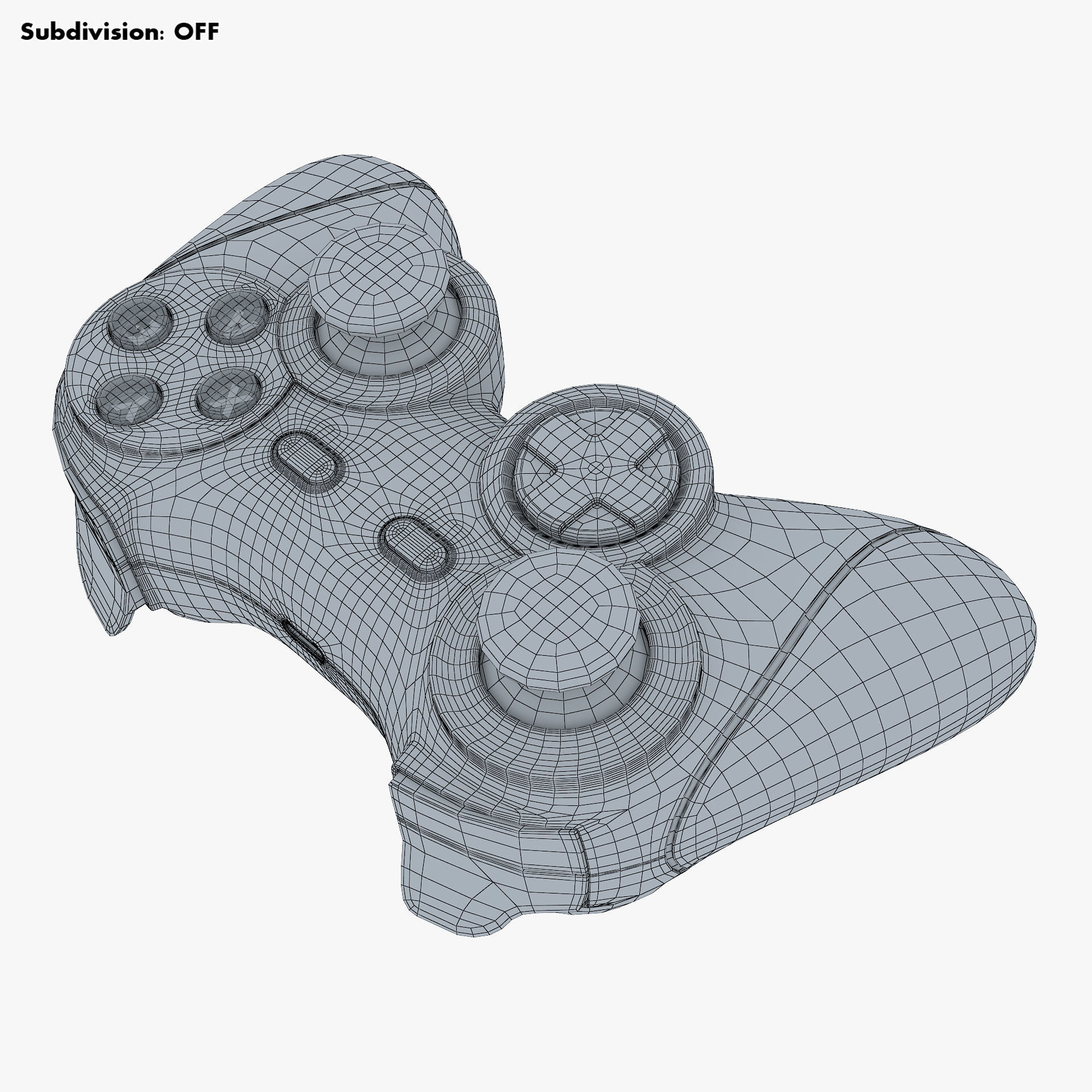 Generic Video Game Controller M 4 3D model_18