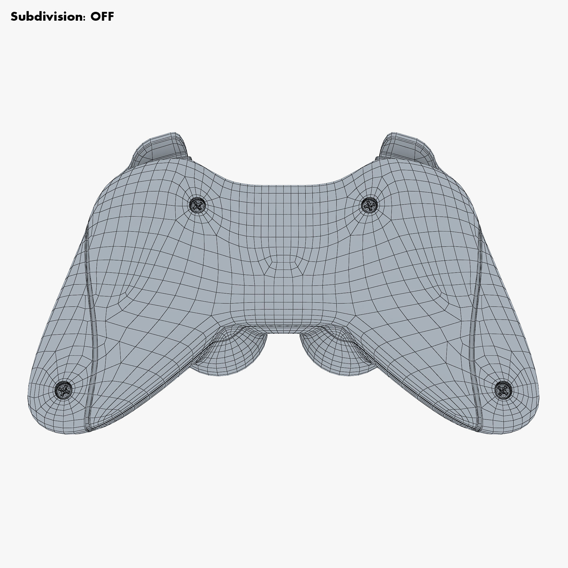 Generic Video Game Controller M 4 3D model_30