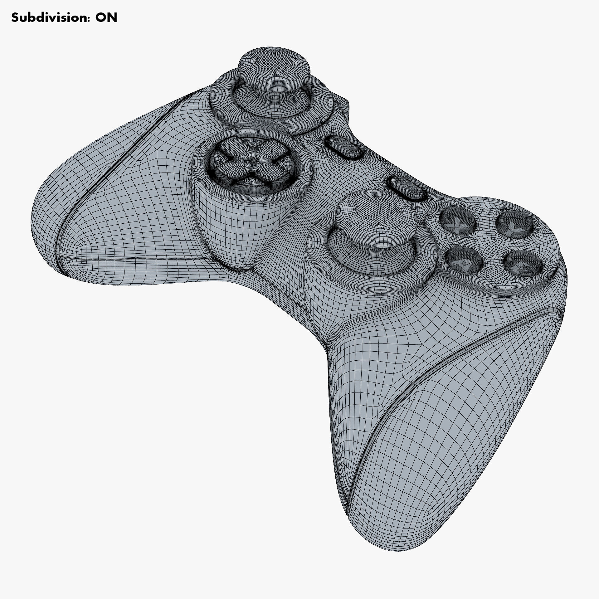 Generic Video Game Controller M 4 3D model_15