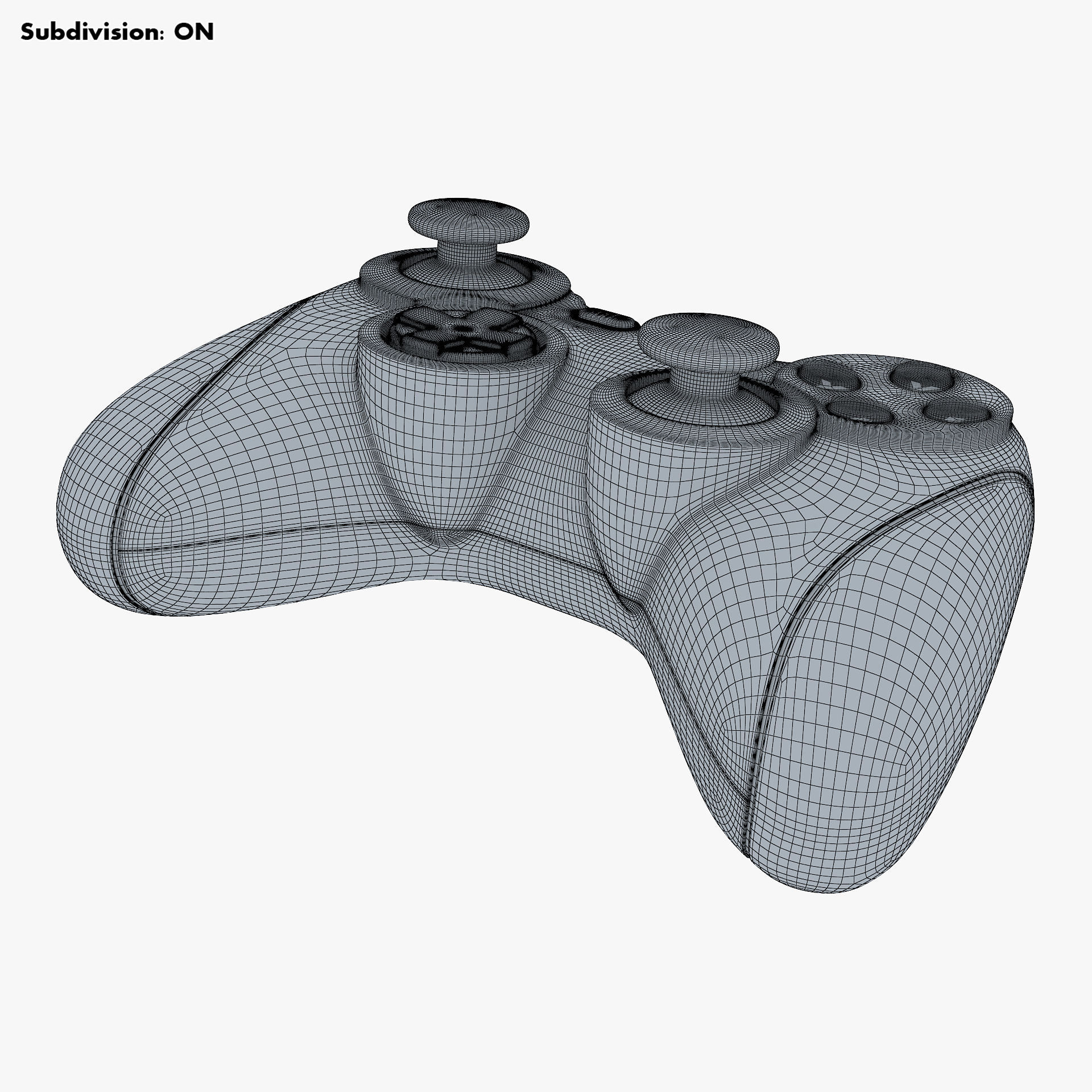 Generic Video Game Controller M 4 3D model_23