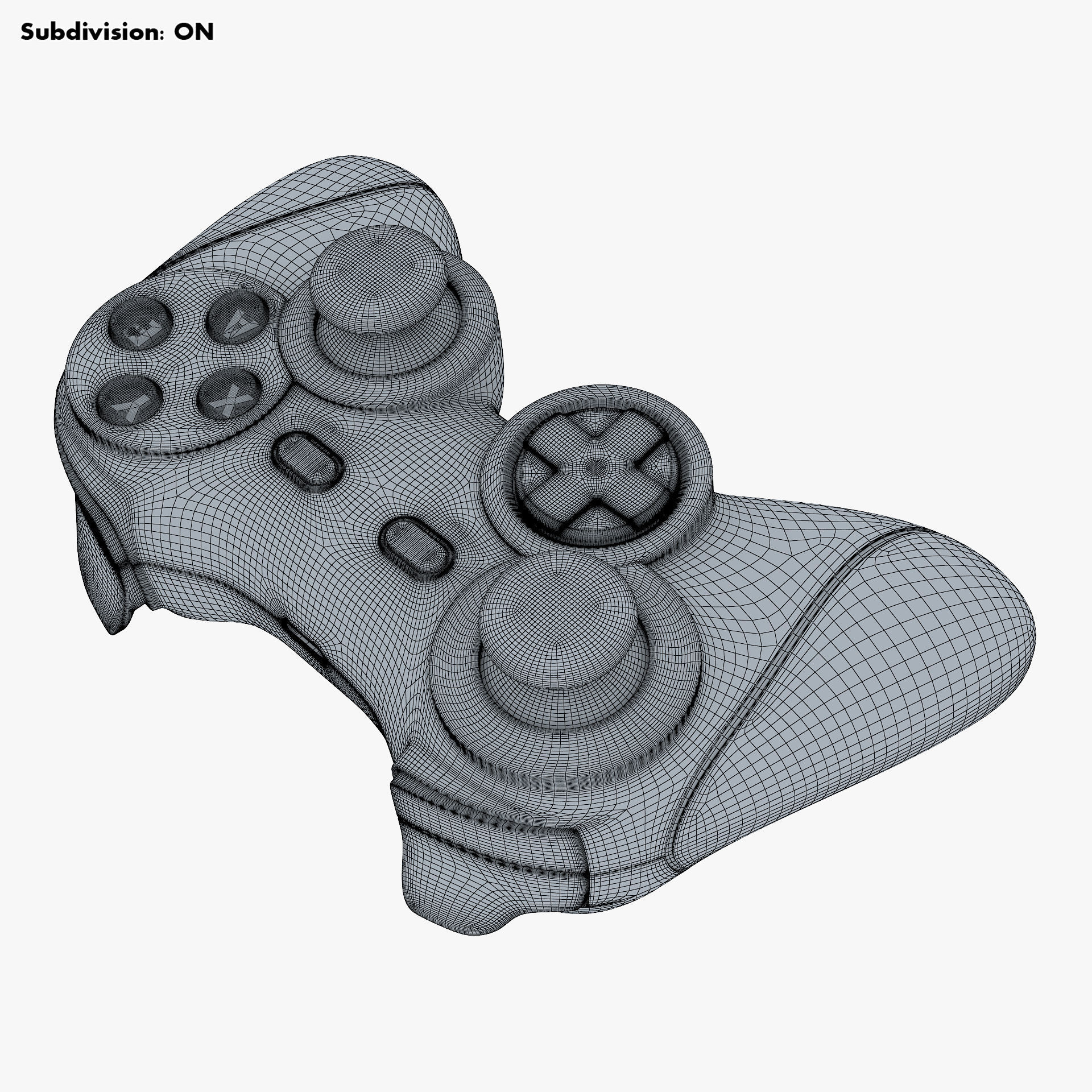 Generic Video Game Controller M 4 3D model_17