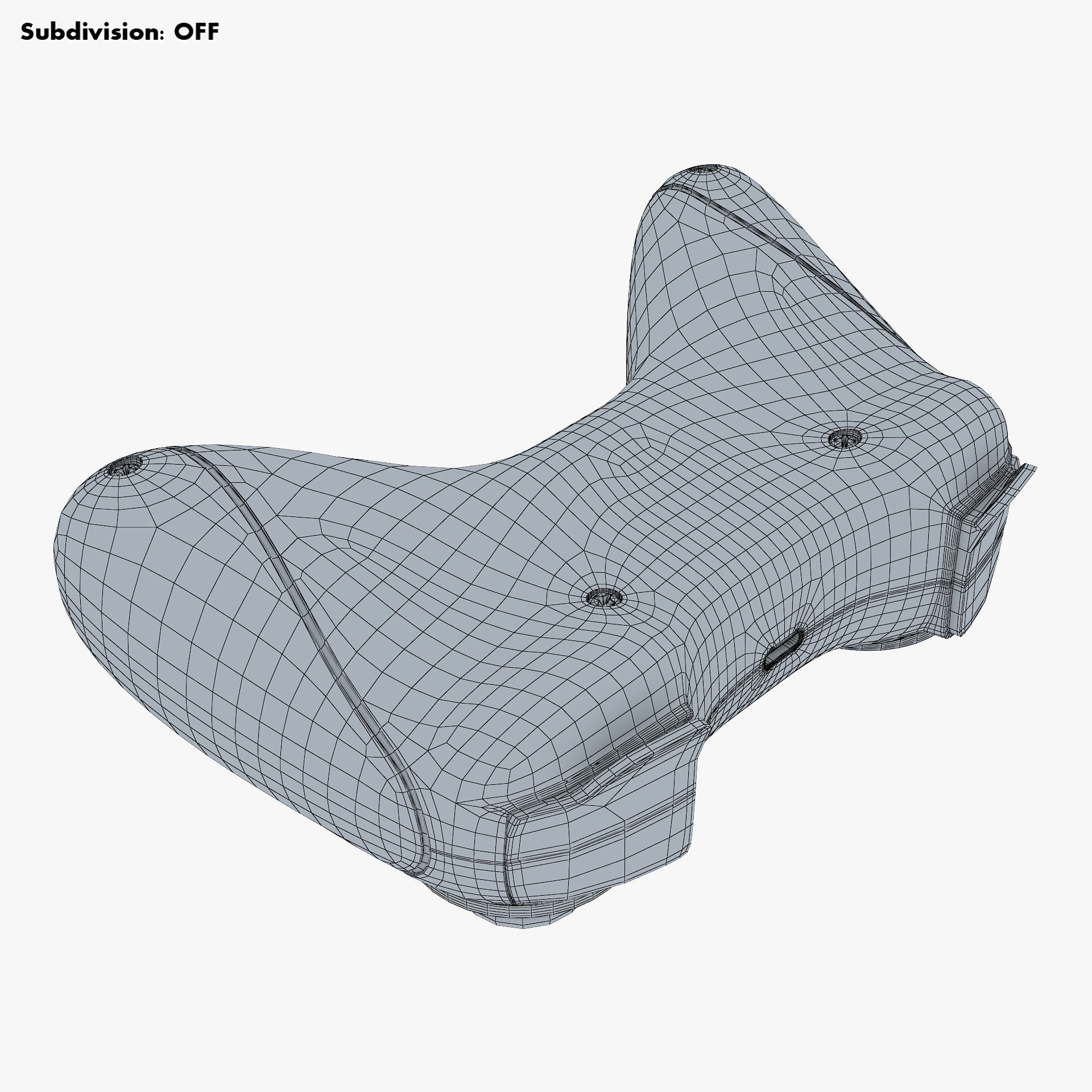 Generic Video Game Controller M 4 3D model_34