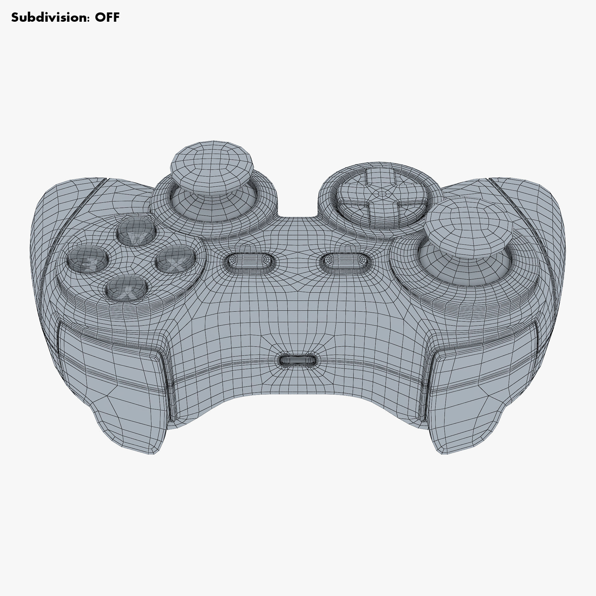 Generic Video Game Controller M 4 3D model_20