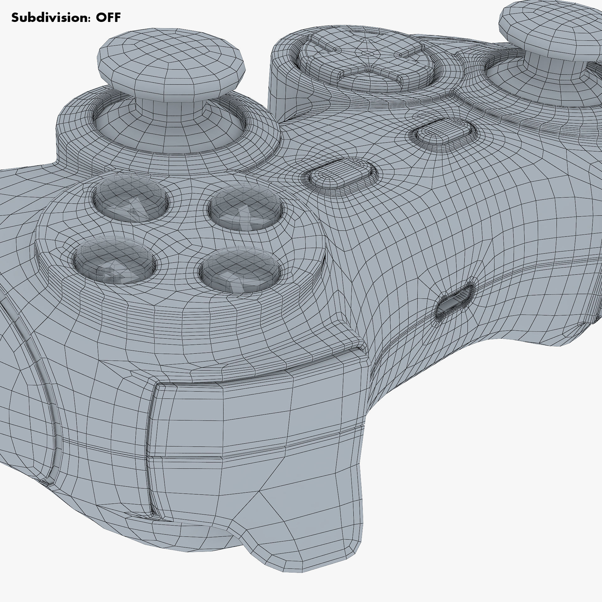 Generic Video Game Controller M 4 3D model_28