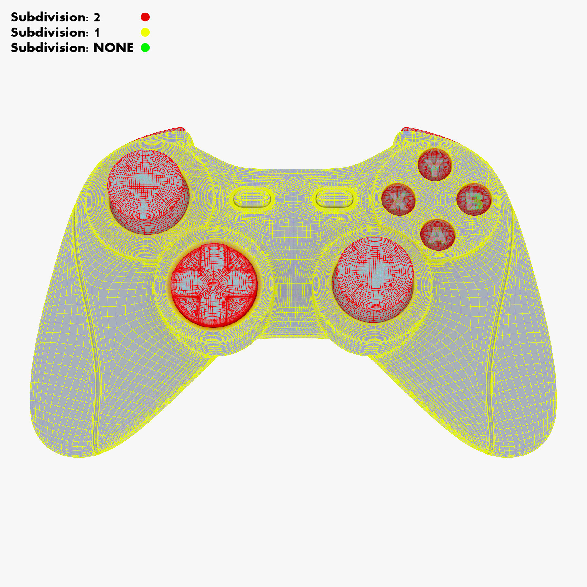 Generic Video Game Controller M 4 3D model_41